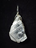 Calcite Crystal Pendant Wire Wrapped .925 Sterling Silver