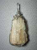 Radial Acicular Calcite Crystal Pendant Wire Wrapped .925 Sterling Silver - Jemel