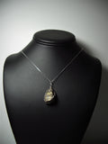 Chalcopyrite Pendant Wire Wrapped .925 Sterling Silver display - Jemel