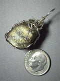 Chalcopyrite Pendant Wire Wrapped .925 Sterling Silver