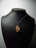 Citrine Pendant Wire Wrapped .925 Sterling Silver display - Jemel