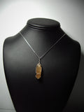 Citrine Crystal Pendant Wire Wrapped .925 Sterling Silver Display - Jemel