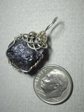 Raw Covellite Chalcocite Pendant Wire Wrapped .925 Sterling Silver