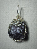 Raw Covellite Chalcocite Pendant Wire Wrapped .925 Sterling Silver - Jemel