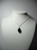 Double Cabochon Pendant Moss Opal and Black Onyx Wire Wrapped .925 Sterling Silver display 2- Jemel