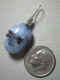 Double Cabochon Moss Opal and Black Onyx Pendant Wire Wrapped .925 Sterling Silver