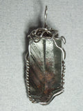 Dendritic Quartz Crystal Pendant Wire Wrapped .925 Sterling Silver - Jemel