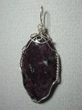 Eudialyte Cabochon Pendant Wire Wrapped .925 Sterling Silver - Jemel