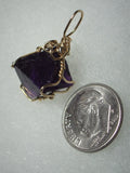 Fluorite Octahedron Crystal Pendant Wire Wrapped 14/20 Gold Filled - Jemel