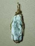Gold-in-Quartz Pendant Wire Wrapped 14/20 Gold Filled - Jemel