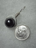 Hematite Bead Pendant Wire Wrapped .925 Sterling Silver