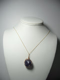 Iolite Pendant Wire Wrapped 14K Gold Filled display - Jemel