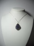 Iolite Pendant Wire Wrapped .925 Sterling Silver display - Jemel