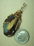 Jasper Pendant Wire Wrapped 14k/20 Gold Filled