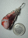 Red Jasper Pendant Wire Wrapped .925 Sterling Silver