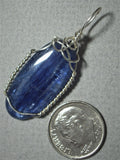 Kyanite Cabochon Pendant Wire Wrapped .925 Sterling Silver