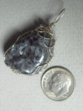 Larvikite Pendant Wire Wrapped .925 Sterling Silver