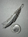 Magnesium Metal Crystal Pendant Wire Wrapped .925 Sterling Silver