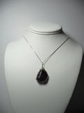 Magnetite Stone Pendant Wire Wrapped .925 Sterling Silver display - Jemel