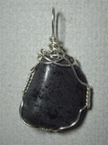 Magnetite Stone Pendant Wire Wrapped .925 Sterling Silver - Jemel