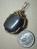 Magnetite Stone Pendant Wire Wrapped 14/20 Gold Filled