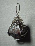 Magnetite Crystal Pendant Wire Wrapped .925 Sterling Silver
