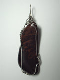 Mahogany Obsidian Pendant Wire Wrapped .925 Sterling Silver - Jemel