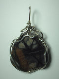 Picasso Marble Pendant Wire Wrapped .925 Sterling Silver - Jemel