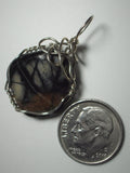 Picasso Marble Pendant Wire Wrapped .925 Sterling Silver - Jemel