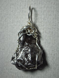 Meteorite Sikhote Alin Pendant  Wire Wrapped .925 Sterling Silver