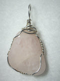 Morganite Pendant Wire Wrapped .925 Sterling Silver