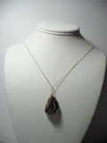 Contour Onyx Pendant Wire Wrapped .925 Sterling Silver display - Jemel