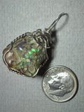 Ethiopian Welo Opal Pendant Wire Wrapped .925 Sterling Silver
