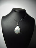 Mother of Pearl Pendant Wire Wtrapped .925 Sterling Silver display - Jemel