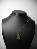 Peridot Bead Pendant Wire Wrapped 14/20 Gold Filled display - Jemel