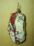 Pigeon Blood Jasper Pendant Wire Wrapped 14/20 Gold Filled - Jemel