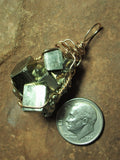 Pyrite Crystal Cluster Pendant Wire Wrapped 14/20 Gold Filled