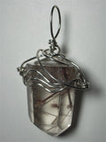 Rutilated Quartz Crystal Pendant Wire Wrapped .925 Sterling Silver - Jemel