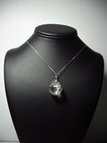 Quartz Crystal Ball Sphere Marble Pendant Wire Wrapped .925 Sterling Silver display - Jemel