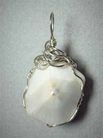 Scolecite Pendant Wire Wrapped .925 Sterling Silver - Jemel