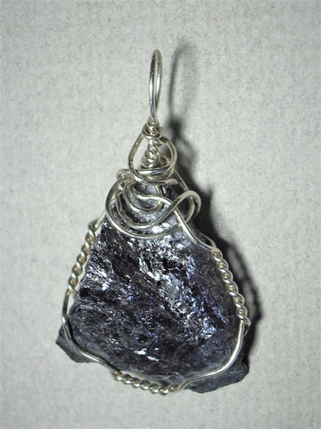 Elemental Silicon Pendant Wire Wrapped .925 Sterling Silver - Jemel