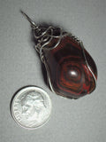 Jaspilite Pendant Wire Wrapped .925 Sterling Silver