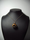 Golden Tiger's-Eye Ball or Sphere Pendant Wire Wrapped 14/20 Gold Filled display - Jemel