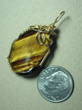 Golden Tiger's-Eye Pendant Wire Wrapped 14/20 Gold Filled - Jemel