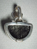 Tourmalinated Quartz Pendant in .925 Sterling Silver Bezel